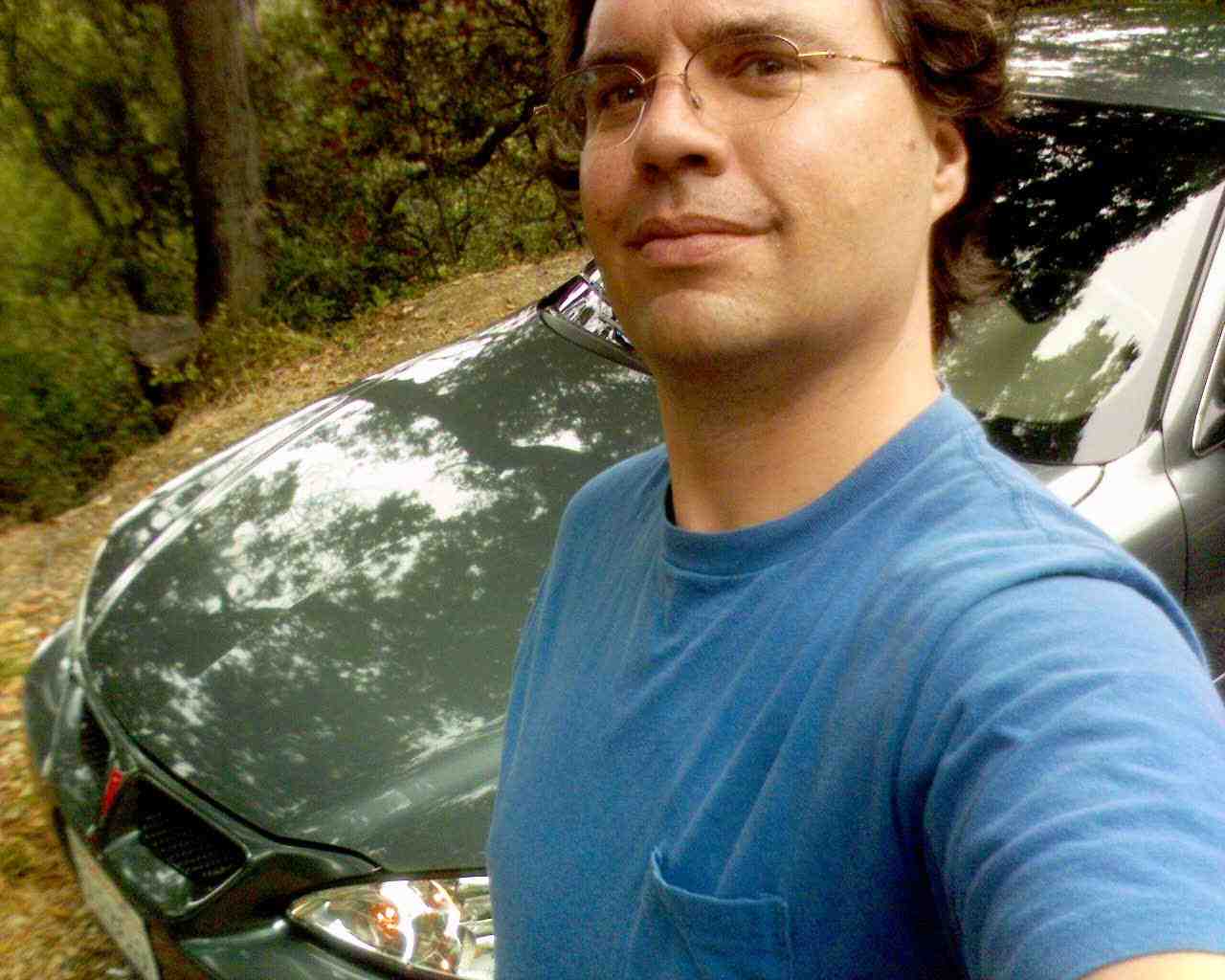 Me and my trusty steed, Aug 18, 2005, near Walnut Creek.